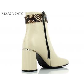 ŽENSKI GLEŽNAR MARE VENTO 12425 BEIGE LEATHER