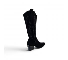 ŽENSKI COMER HBL-137 BLACK SUEDE