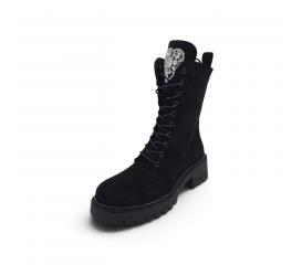 ŽENSKI COMER HBL-128 BLACK SUEDE