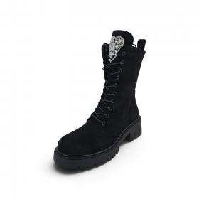 ŽENSKI COMER HBL-128 BLACK SUEDE